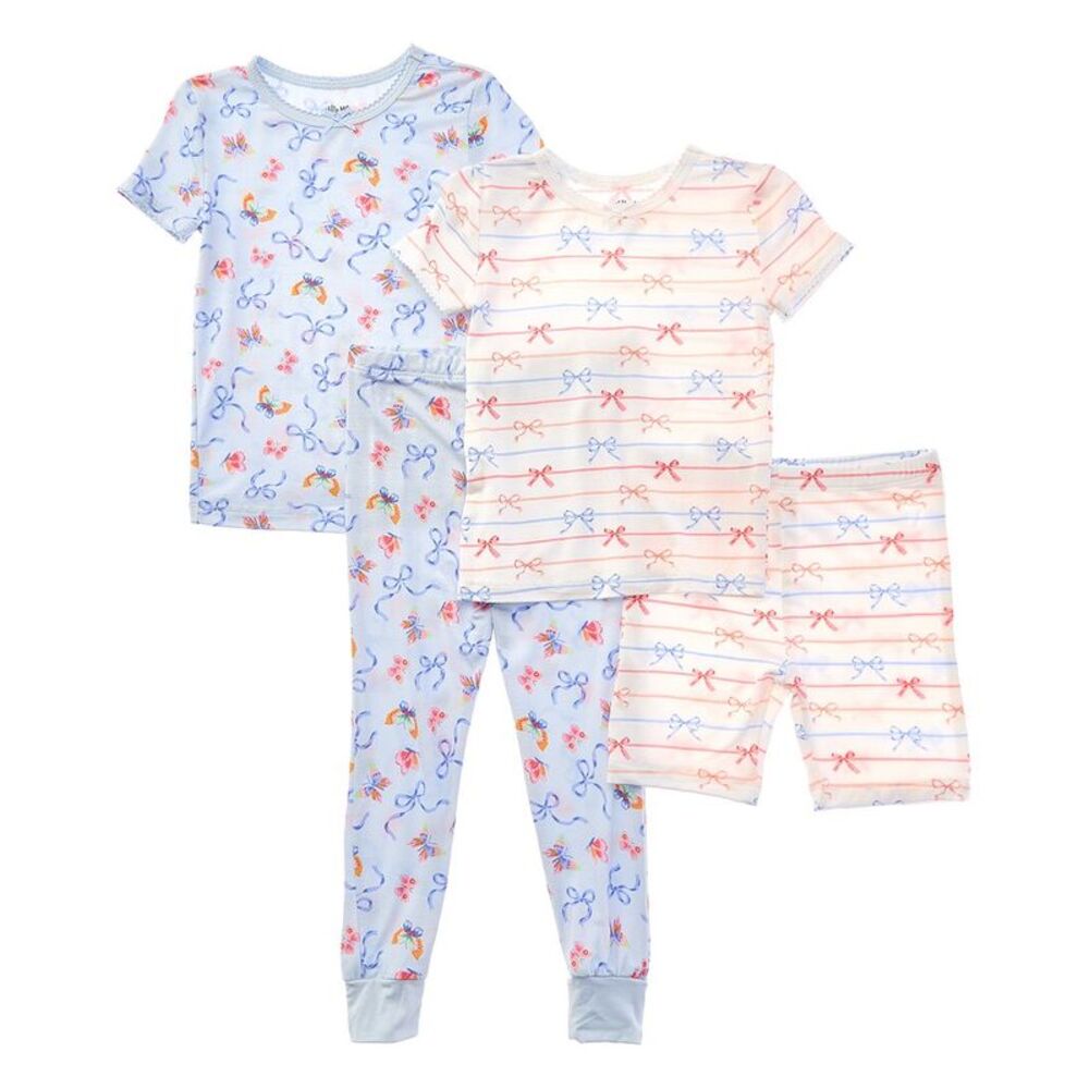 Little Me Girls  4Pc Bows 4Pc Pj